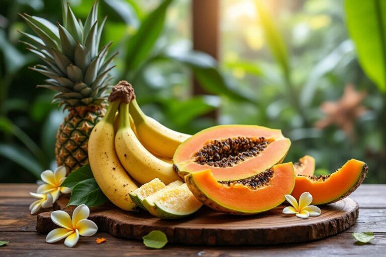 Les fruits exotiques jaunes : saveurs, bienfaits et idées cuisine
