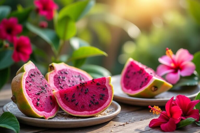 Fruits exotiques roses : variétés, saveurs et idées pour les cuisiner